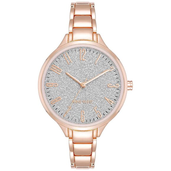 Nine West Women's Bracelet Watch , Rose Gold-Tone 002